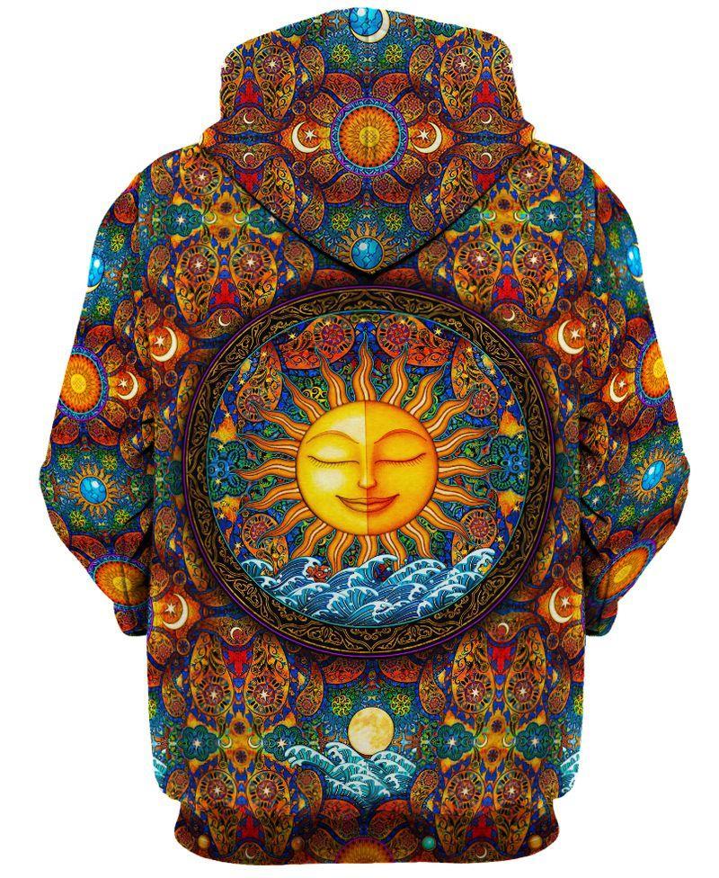 Hippie Sun 3D All Over Printed Unisex Shirts