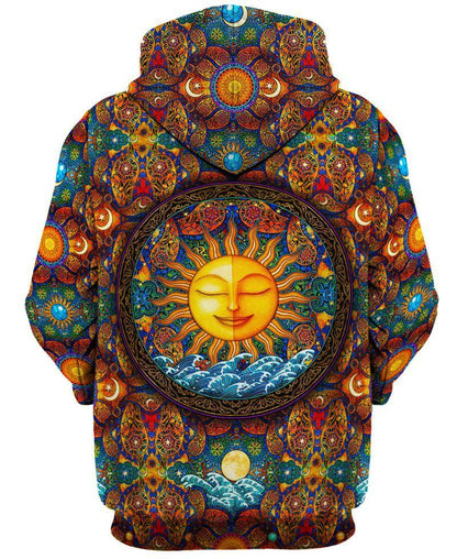 Hippie Sun 3D All Over Printed Unisex Shirts