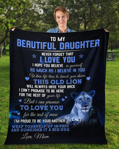 To My Daughter From Mom - Premium Blanket