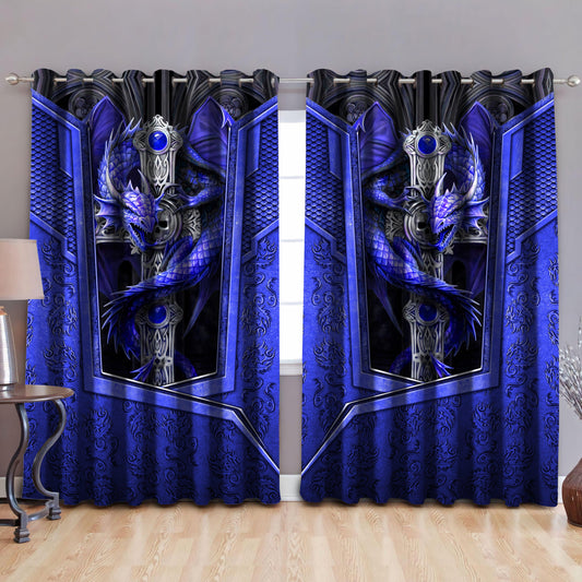 Dragon Art Blackout Thermal Grommet Window Curtains HAC301202S-NM-NM-52'' x 63''-Vibe Cosy™