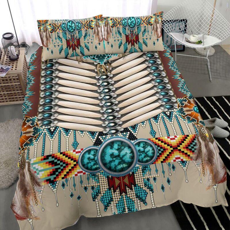 NATIVE AMERICAN PATTERN QBED HP090420BED - Amaze Style™-BEDDING SETS