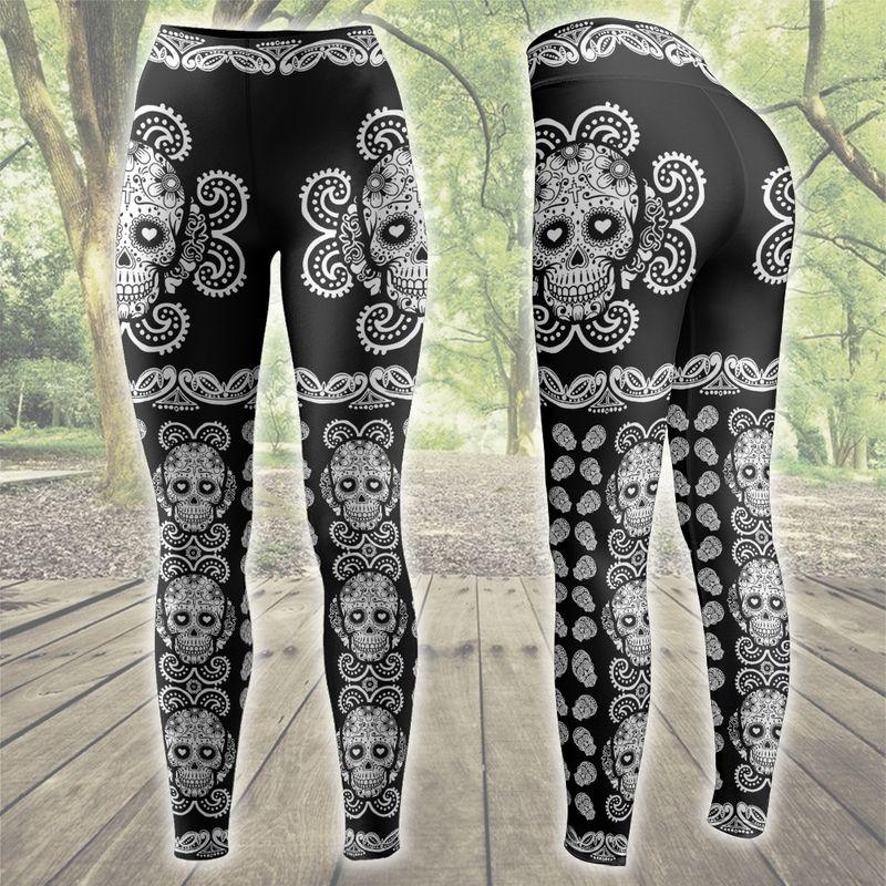 Sugar Skull Pattern Premium Legging 16072106.CTA