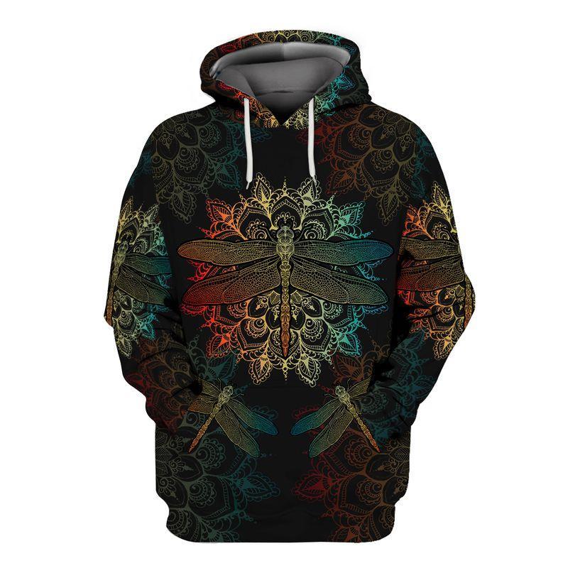 Hippie Dragonfly 3D All Over Printed Unisex Shirts