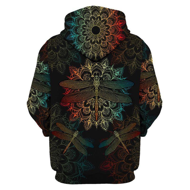 Hippie Dragonfly 3D All Over Printed Unisex Shirts