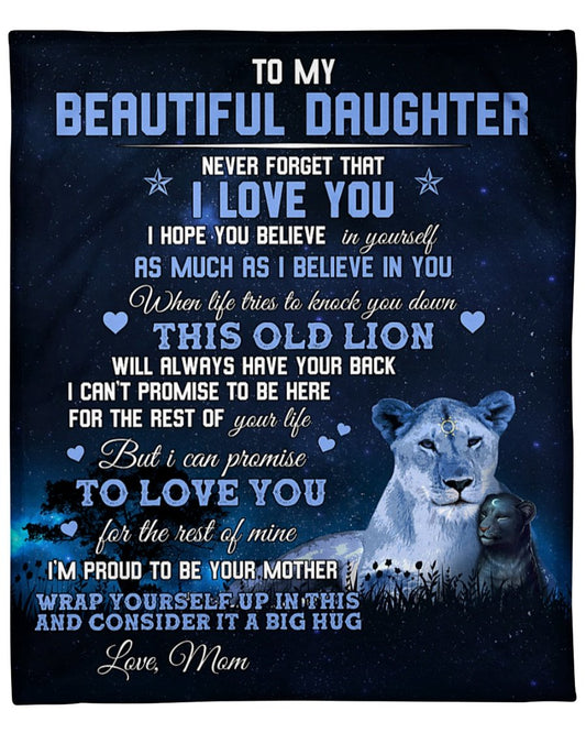 To My Daughter From Mom - Premium Blanket