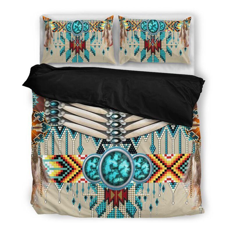 NATIVE AMERICAN PATTERN QBED HP090420BED - Amaze Style™-BEDDING SETS