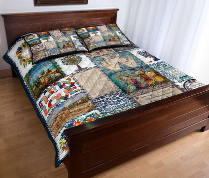 Jewish Quilt Bedding Set MP185S1-Quilt-MP-Twin-Vibe Cosy™