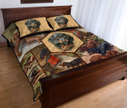 Dachshunds Quilt Bedding Set MP959