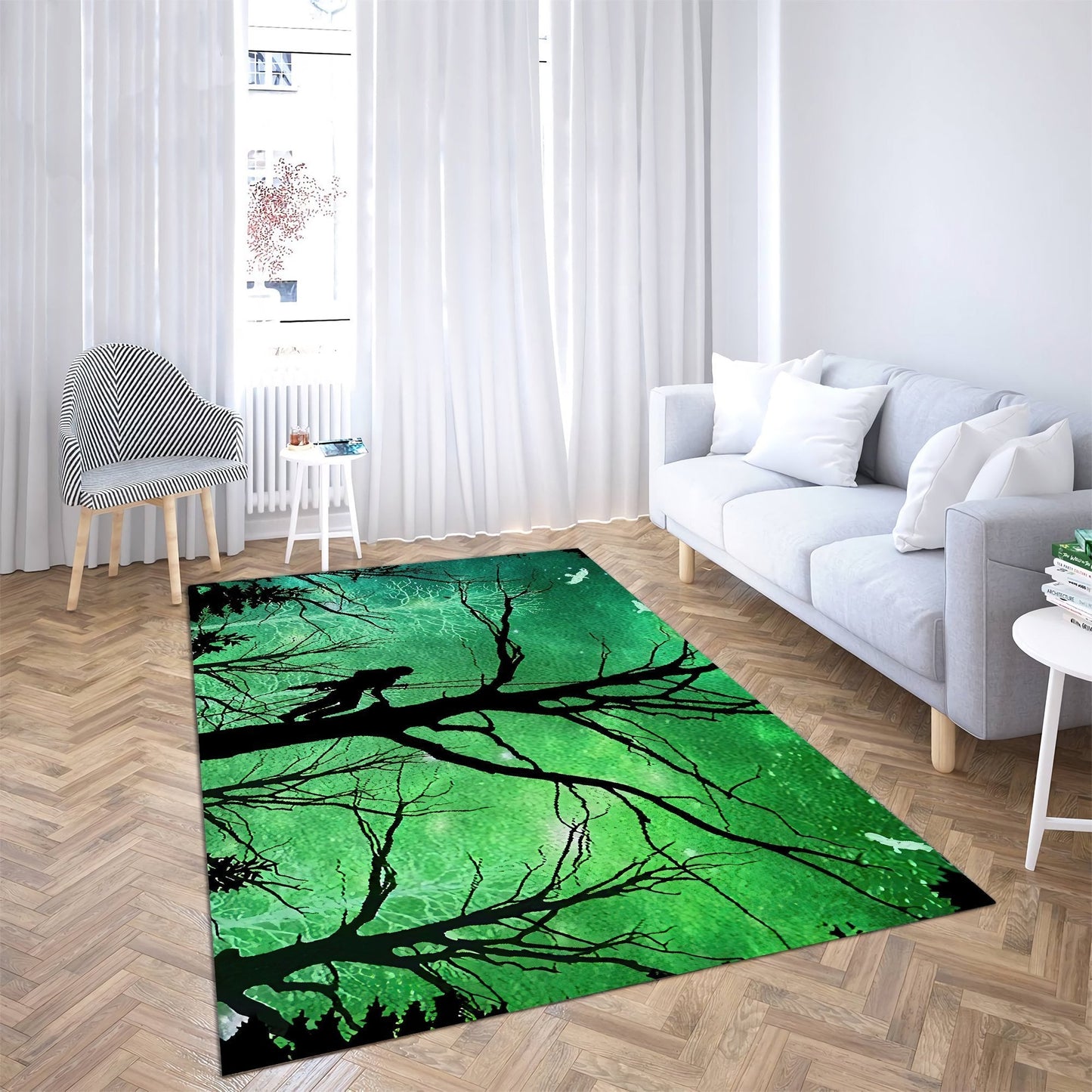 Premium All Over Printed Arborist Logger Lumberjack Rug MEI