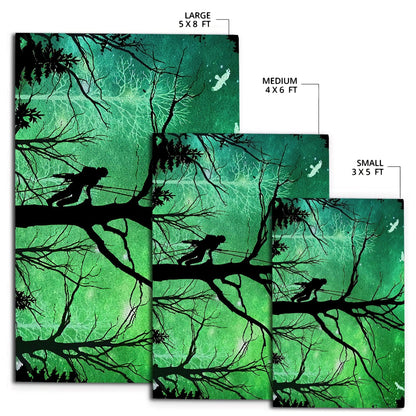 Premium All Over Printed Arborist Logger Lumberjack Rug MEI