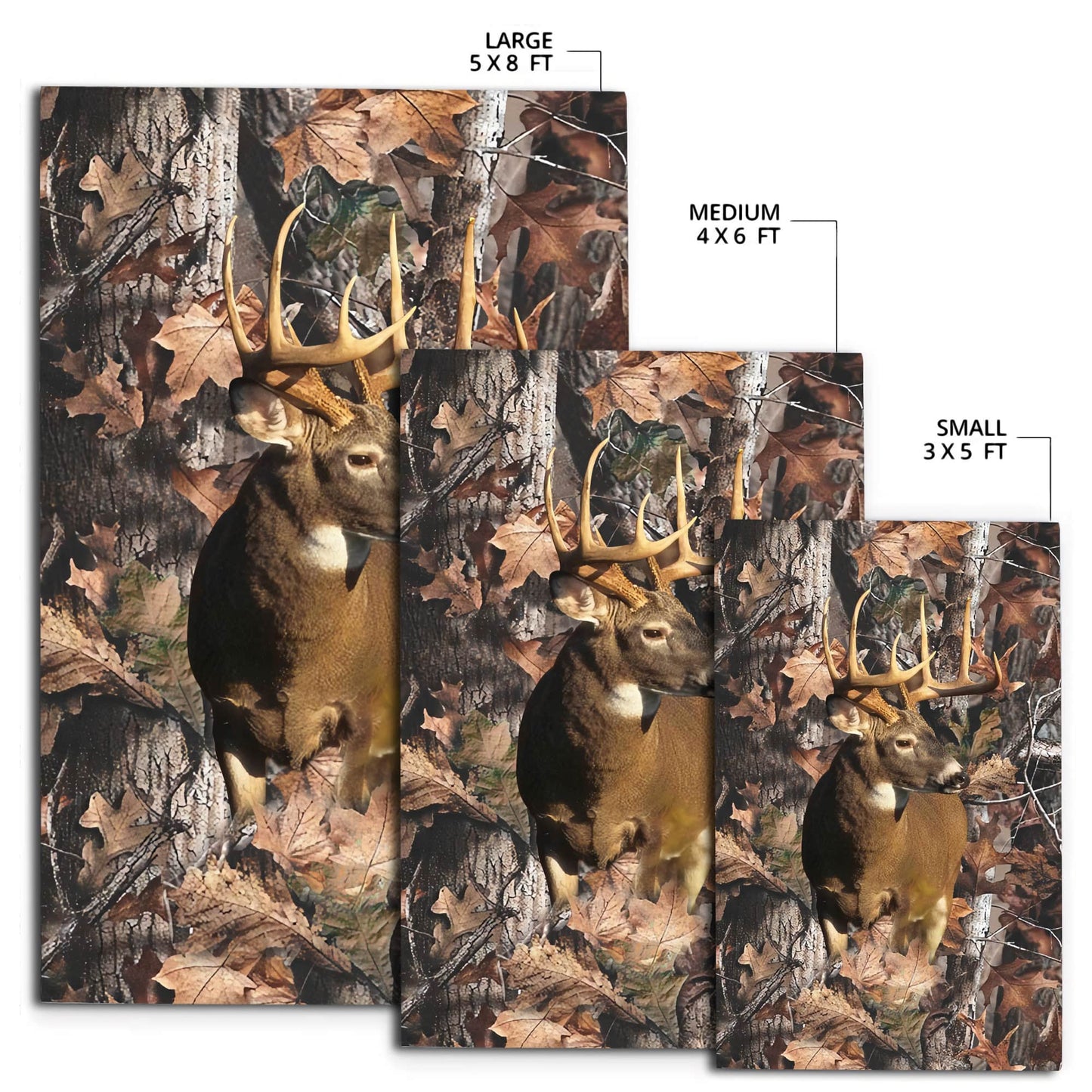 Deer Hunting 3D Rug