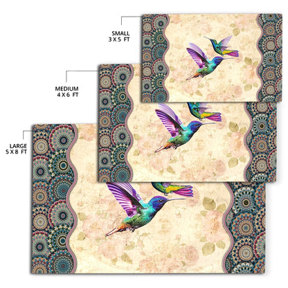 Hummingbird Lovers  Rug