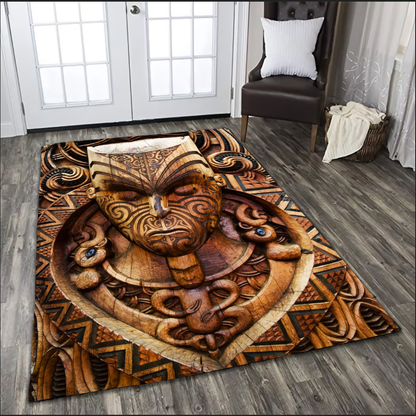 Carved Maori Wood Rug No 1 VP17072105.S1
