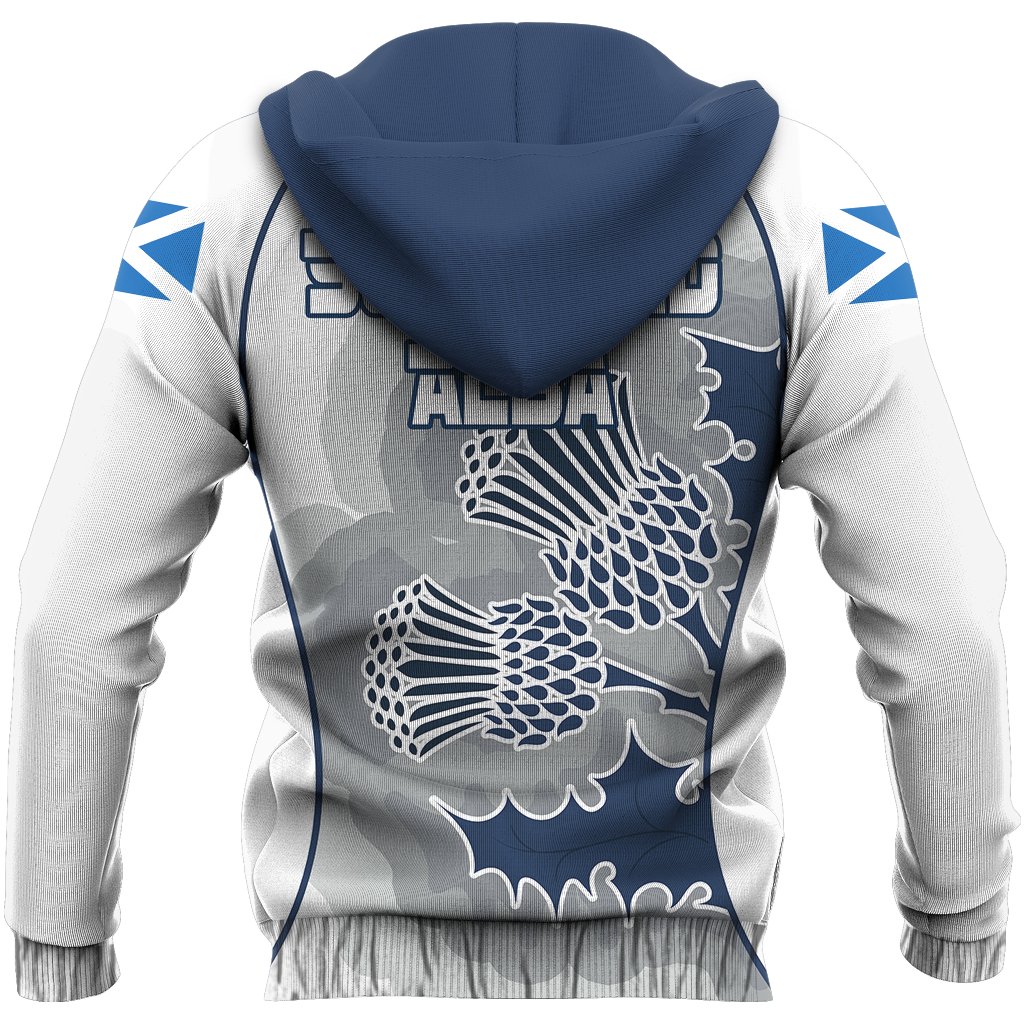 Scottish Thistle Pullover Hoodie Rugby Style NNK 1525 - Amaze Style™-Apparel
