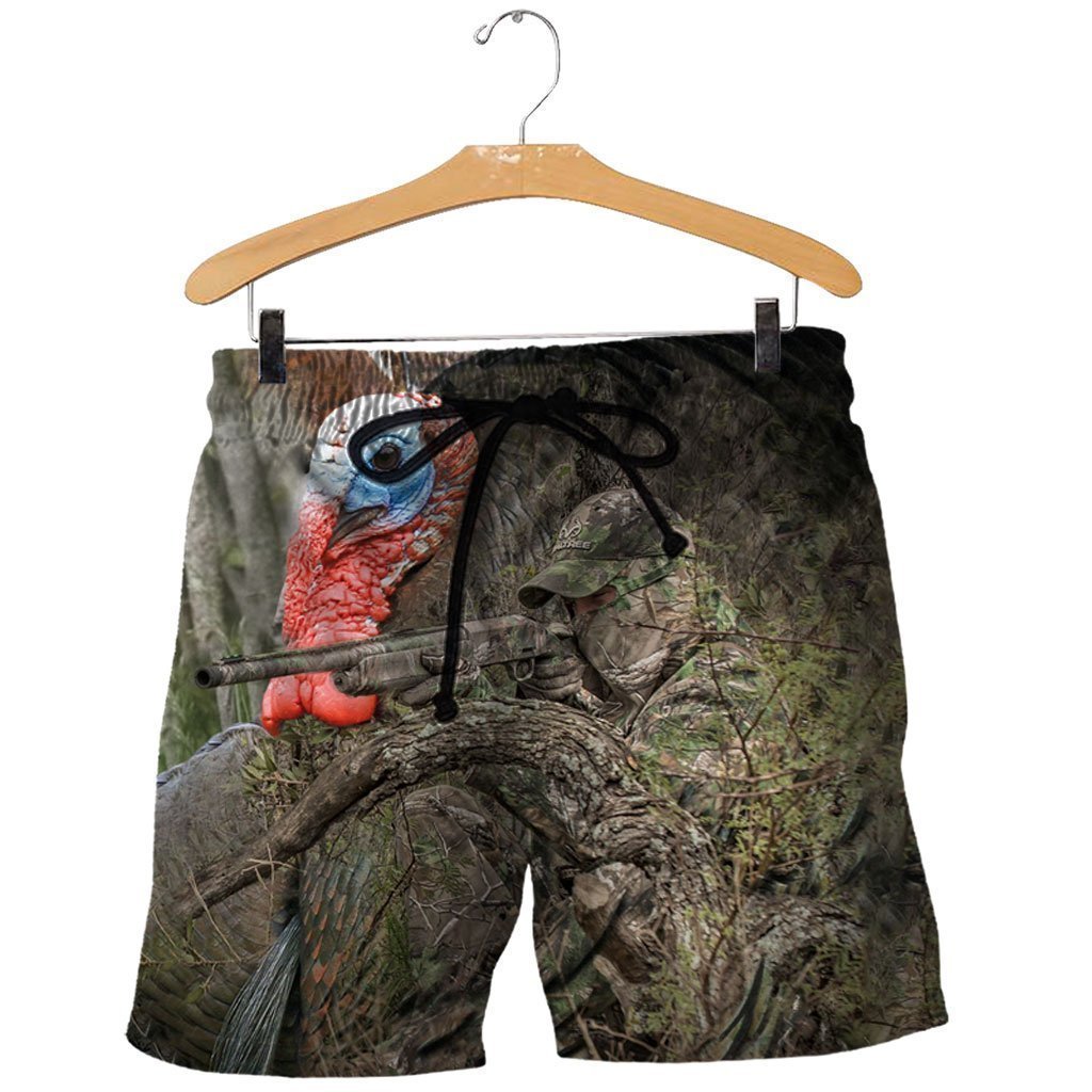 3D Printed Turkey Hunting Art Clothes NM-Apparel-NM-SHORTS-S-Vibe Cosy™