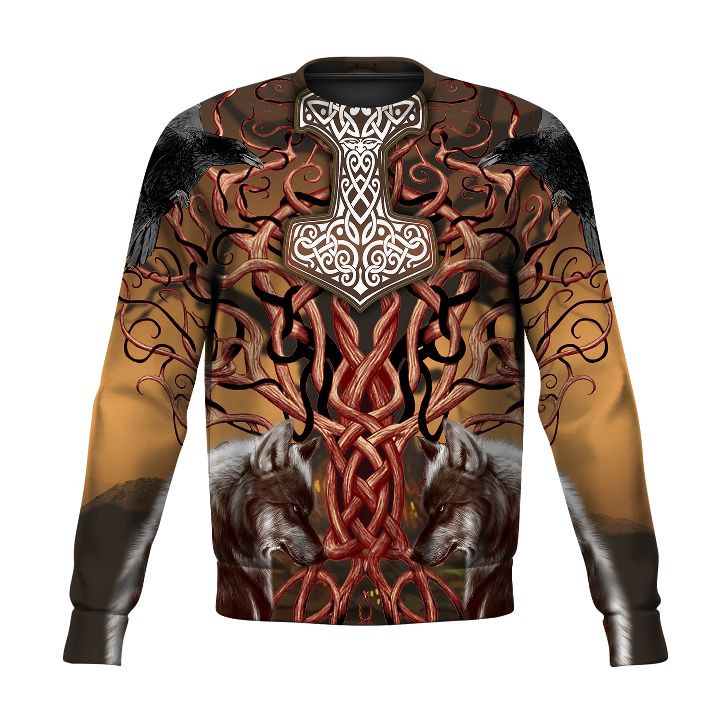 Viking Wolf All Over Printed