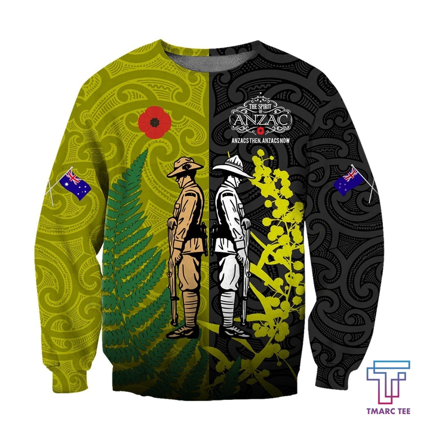 Remembrance day lest we forget Australia and Kiwi Soldier TR030403 - Amaze Style™-Apparel