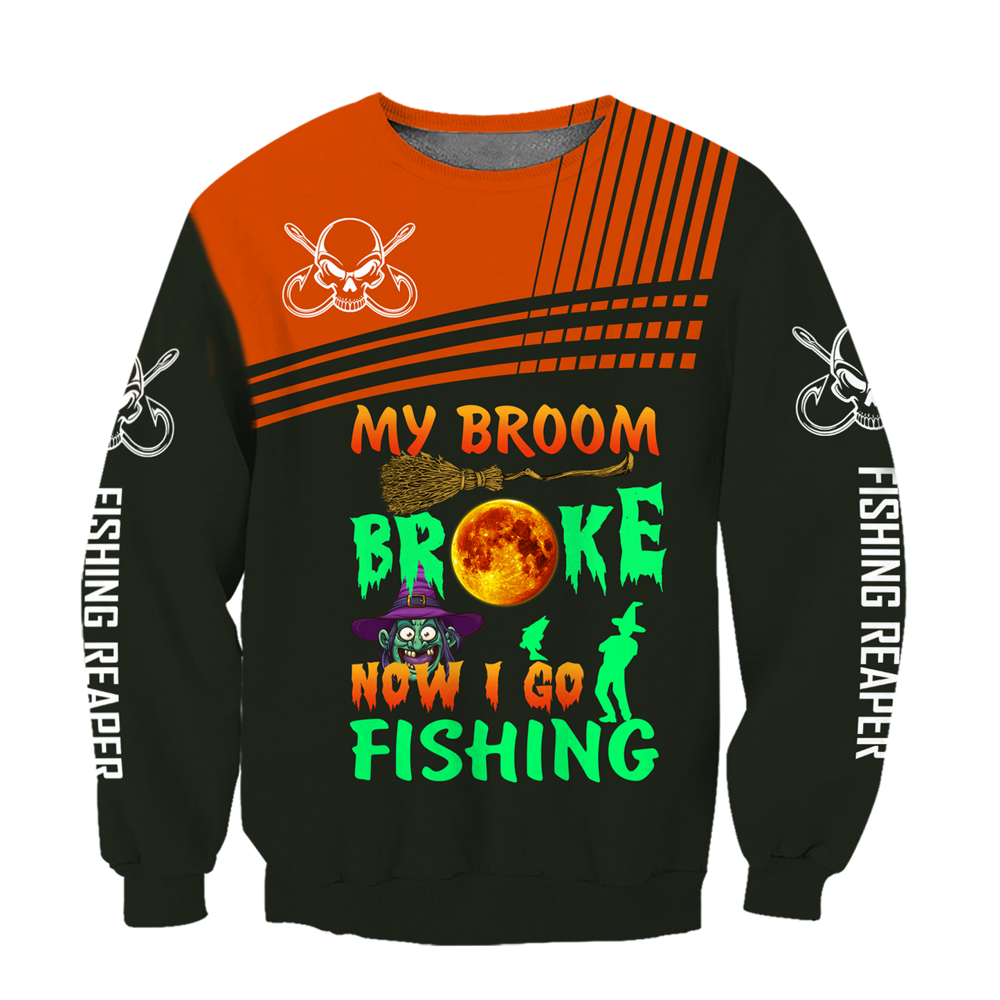 FISHING BROOM HALLOWEEN HC6504 - Amaze Style™-Apparel