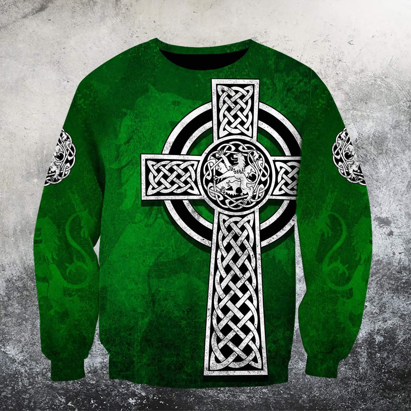 Celtic Cross Lion HAC MP741 - Amaze Style™-Apparel