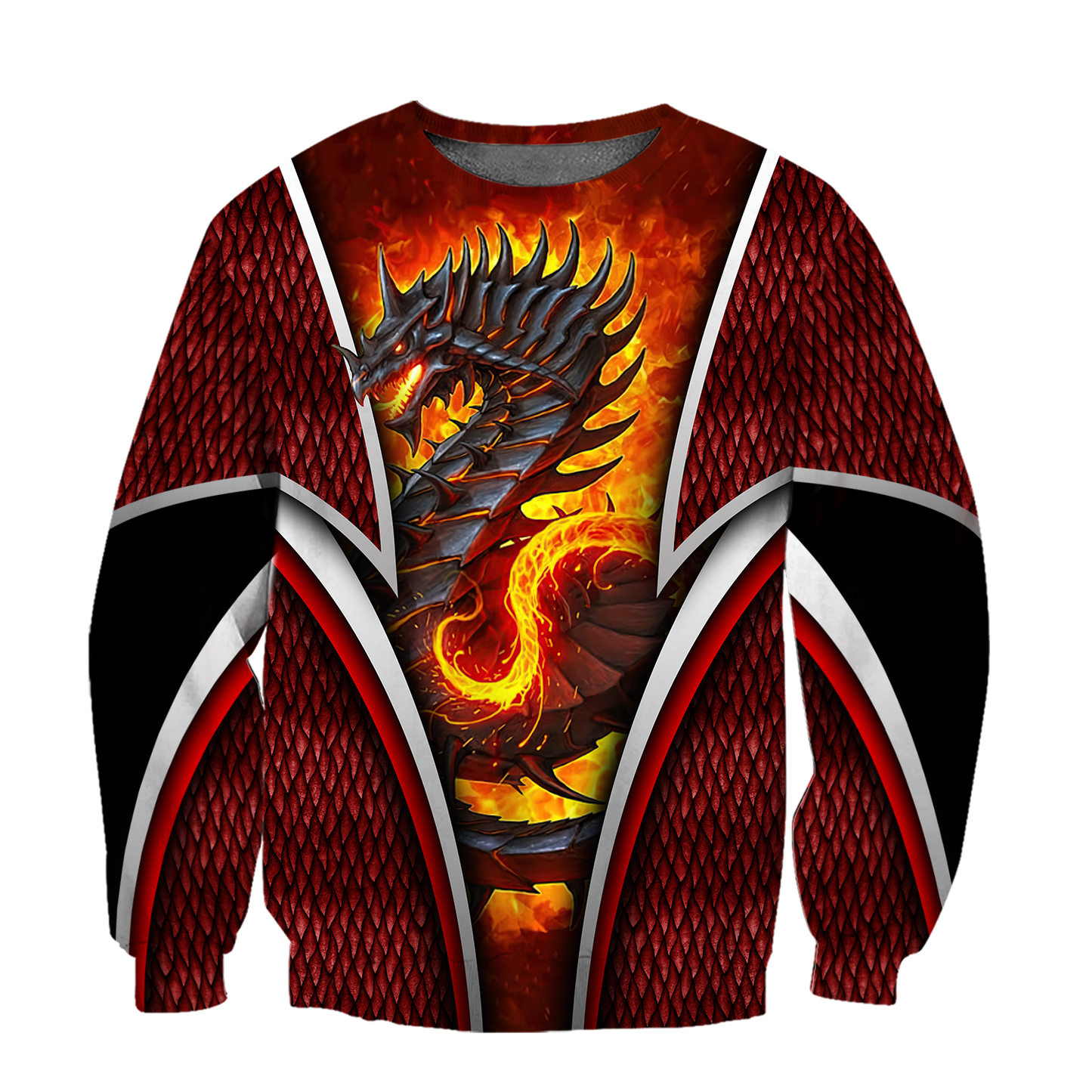 Premium Fire Dragon All Over Printed Shirts For Men And Women MEI
