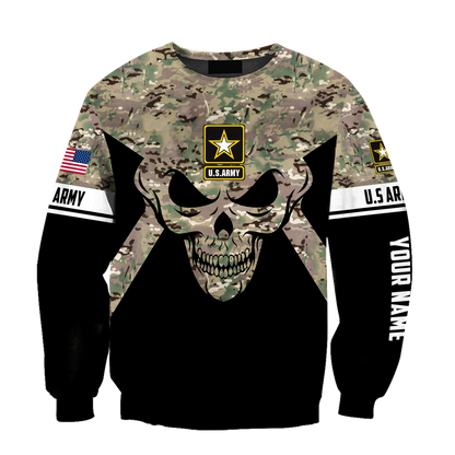 Soldier US Army Skull 3D All Over Printed Shirt Hoodie MP28082005