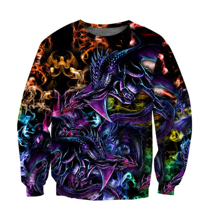 Dragon Colorful 3D Hoodie Shirt For Men And Women