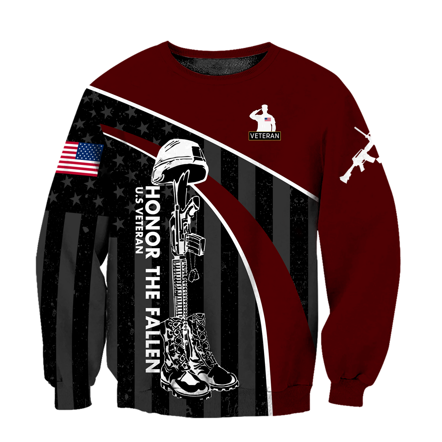 Veteran Honor the fallen Coming Home under a Flag Soldier 3D shirts for men and women