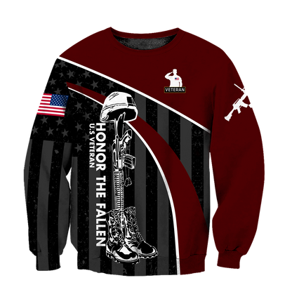 Veteran Honor the fallen Coming Home under a Flag Soldier 3D shirts for men and women