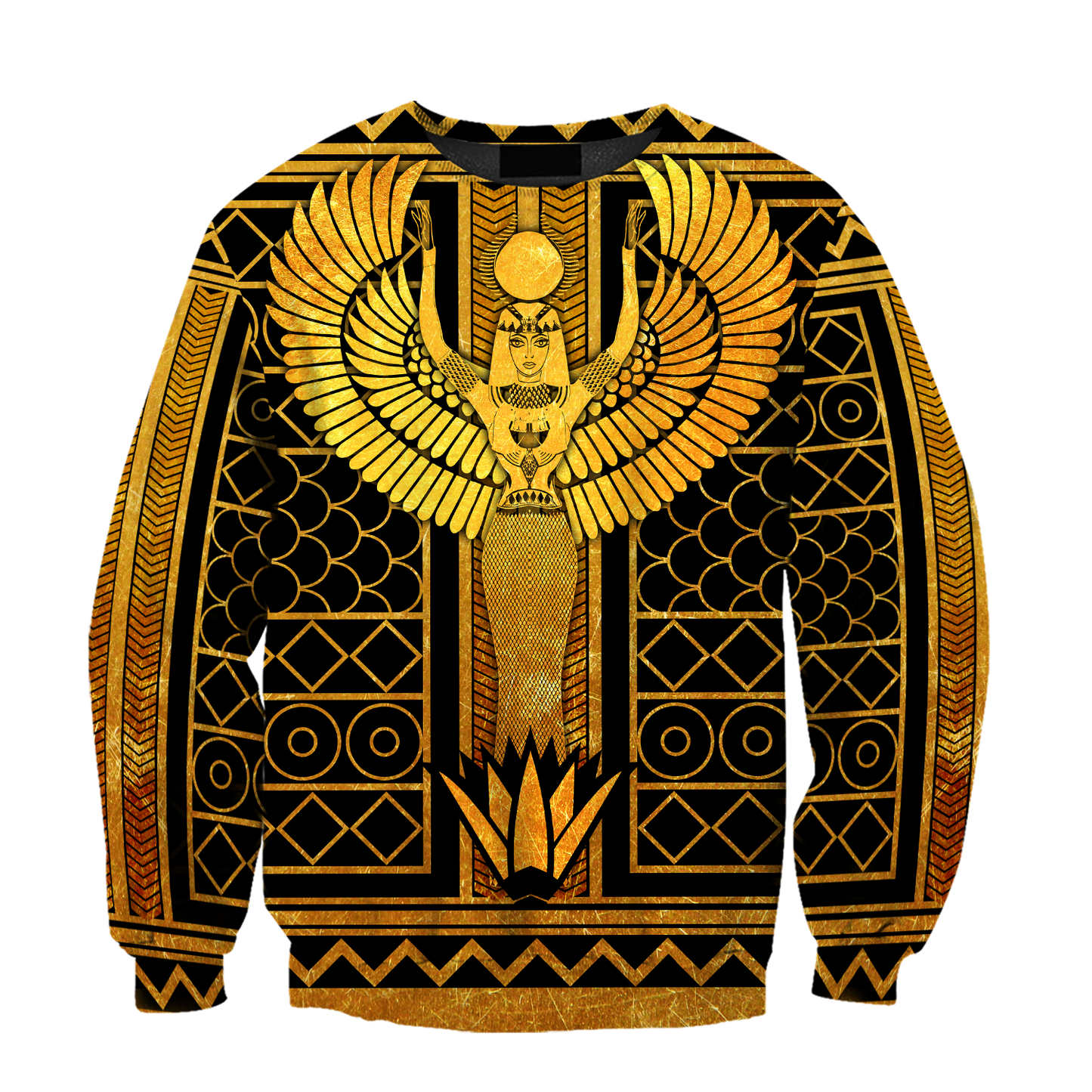 Queen of Egyptian Hoodie Over Printed for Men and Women