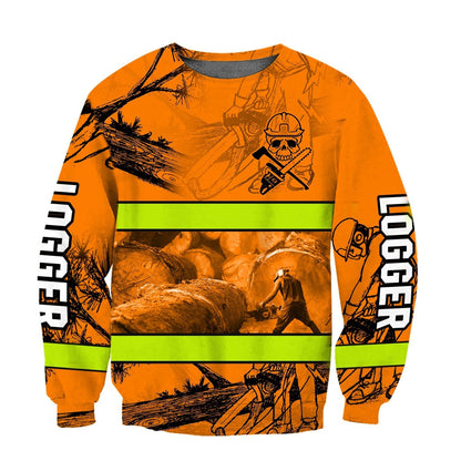 Logger Woodworking 3D Full Printing - Amaze Style™-Apparel