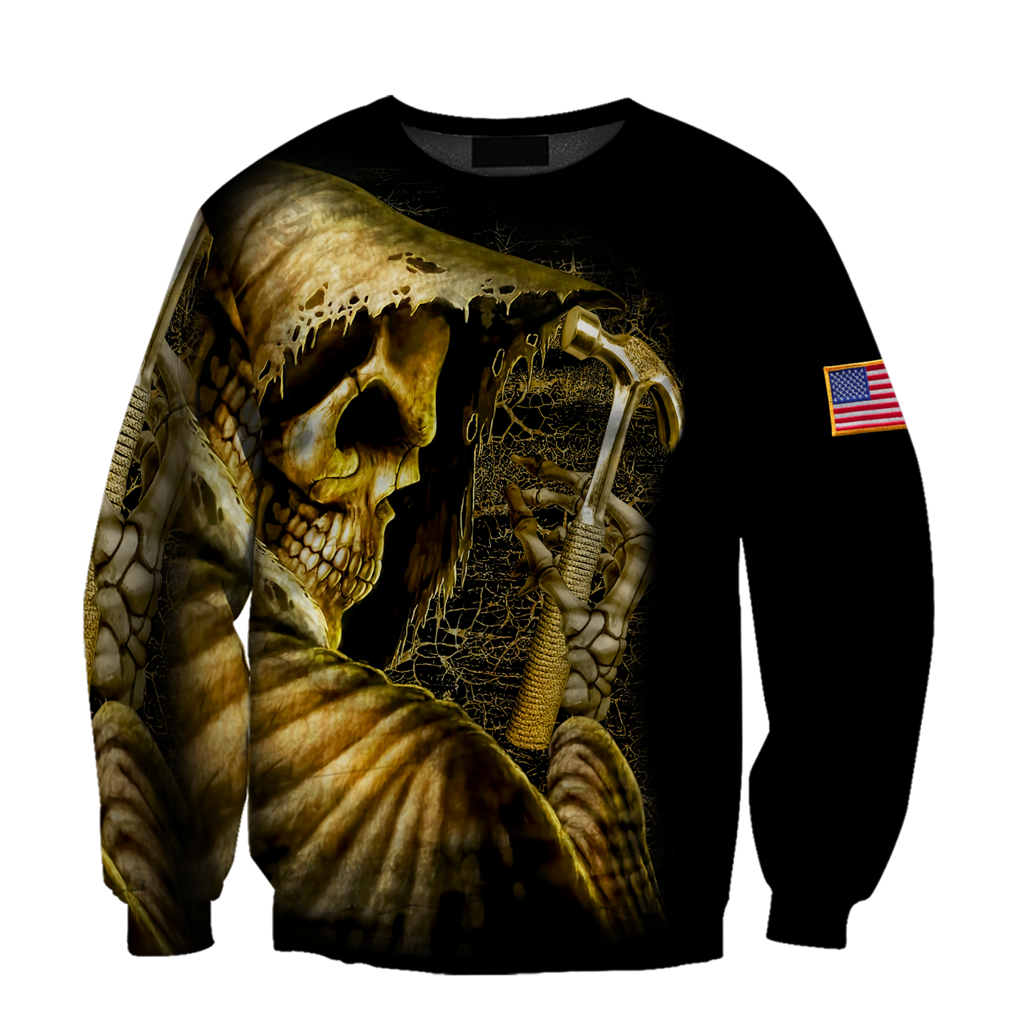 Skull Roofer All Over Printed Hoodie For Men MEI
