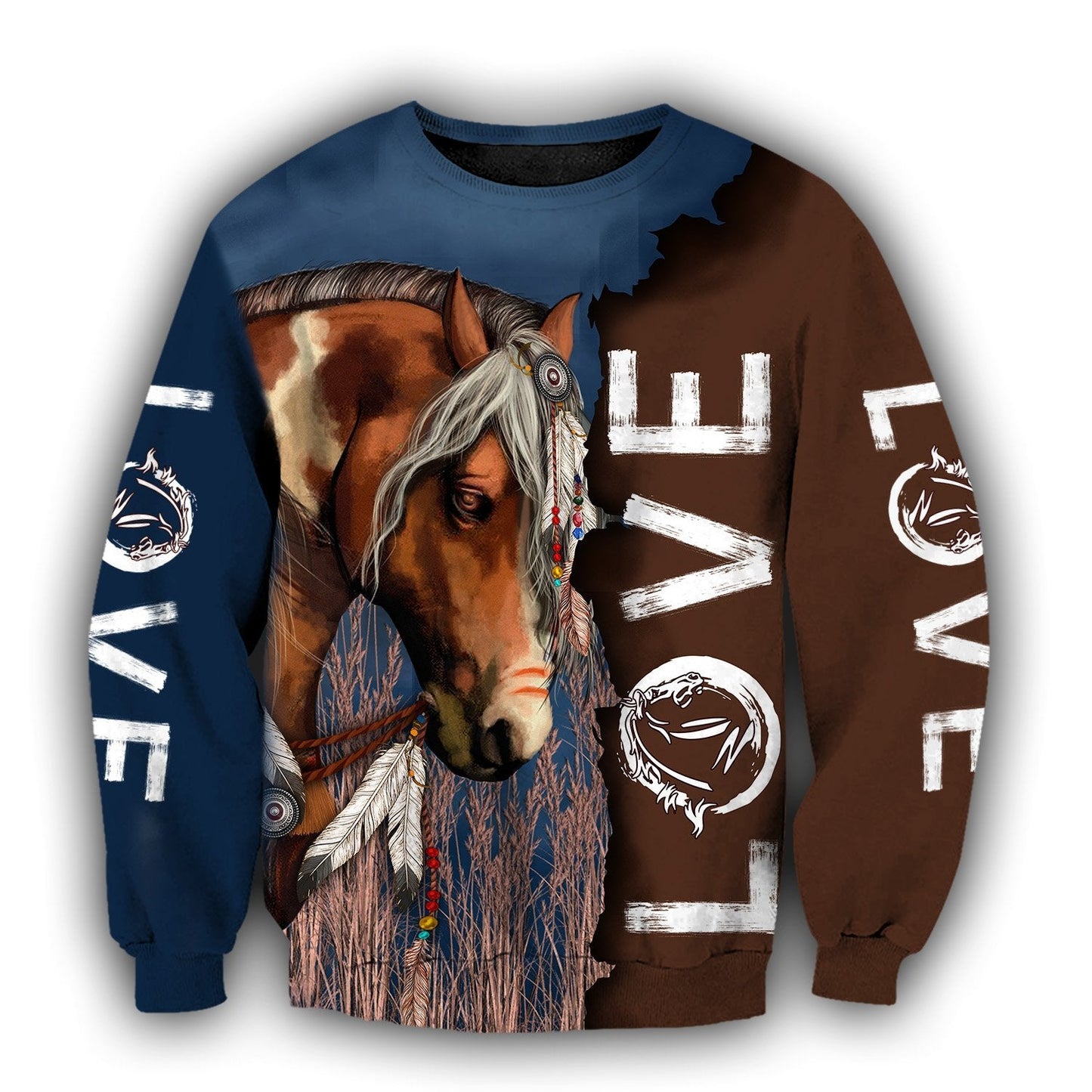 Love Horse 3D All Over Printed Shirt Hoodie For Men And Women TR2204201 - Amaze Style™-Apparel