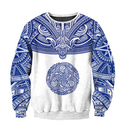 Kekoa Pullover Hoodie Blue DC025-AZ091005 - Amaze Style™-Apparel