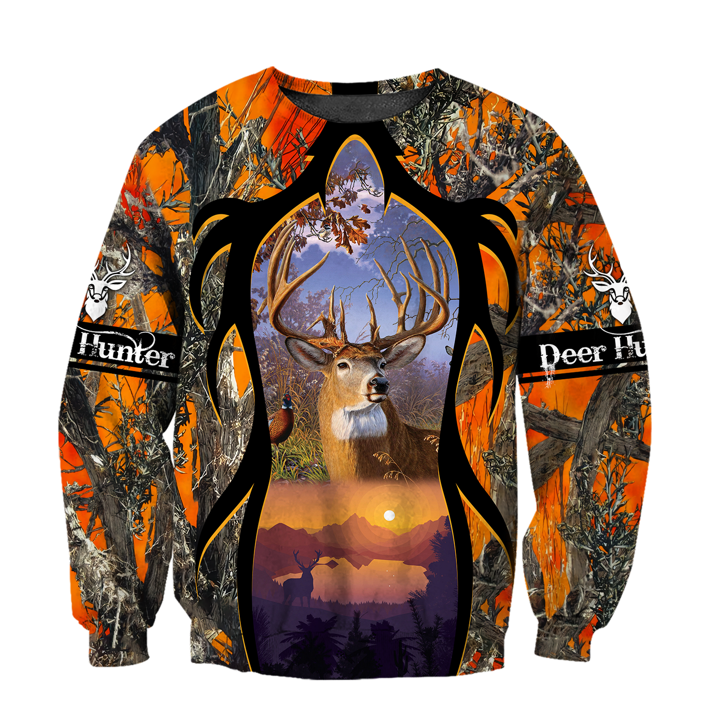 Camo Deer Hunting Hoodie T-Shirt Sweatshirt AZ112201 NM-Apparel-NM-Sweatshirts-S-Vibe Cosy™