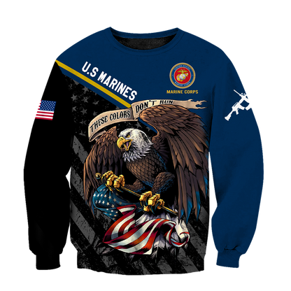 US Veteran Marine Corps 3d all over printed shirts for men and women Proud Military