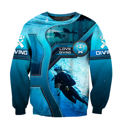 Scuba Diving 3D All Over Printed Shirts For Men and Women - Amaze Style™-ALL OVER PRINT HOODIES