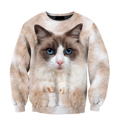 Ragdoll Cat face hair premium hoodie sweatshirt cover