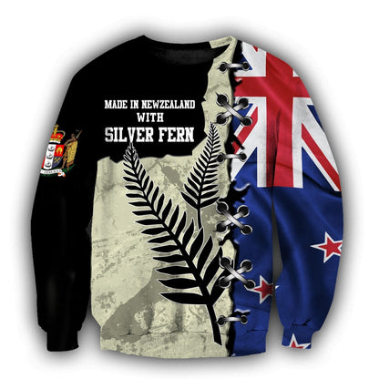 New Zealand Kiwi Bird Silver Fern T-Shirt Hoodie Zip all over shirts For Men and Women TR281202 - Amaze Style™-Apparel