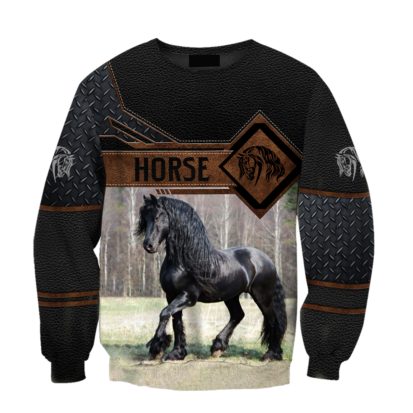 Premium Friesian Horse 3D All Over Printed Unisex Shirts