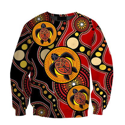 Aboriginal Australia Indigenous Turtles Painting Art shirts for men and women