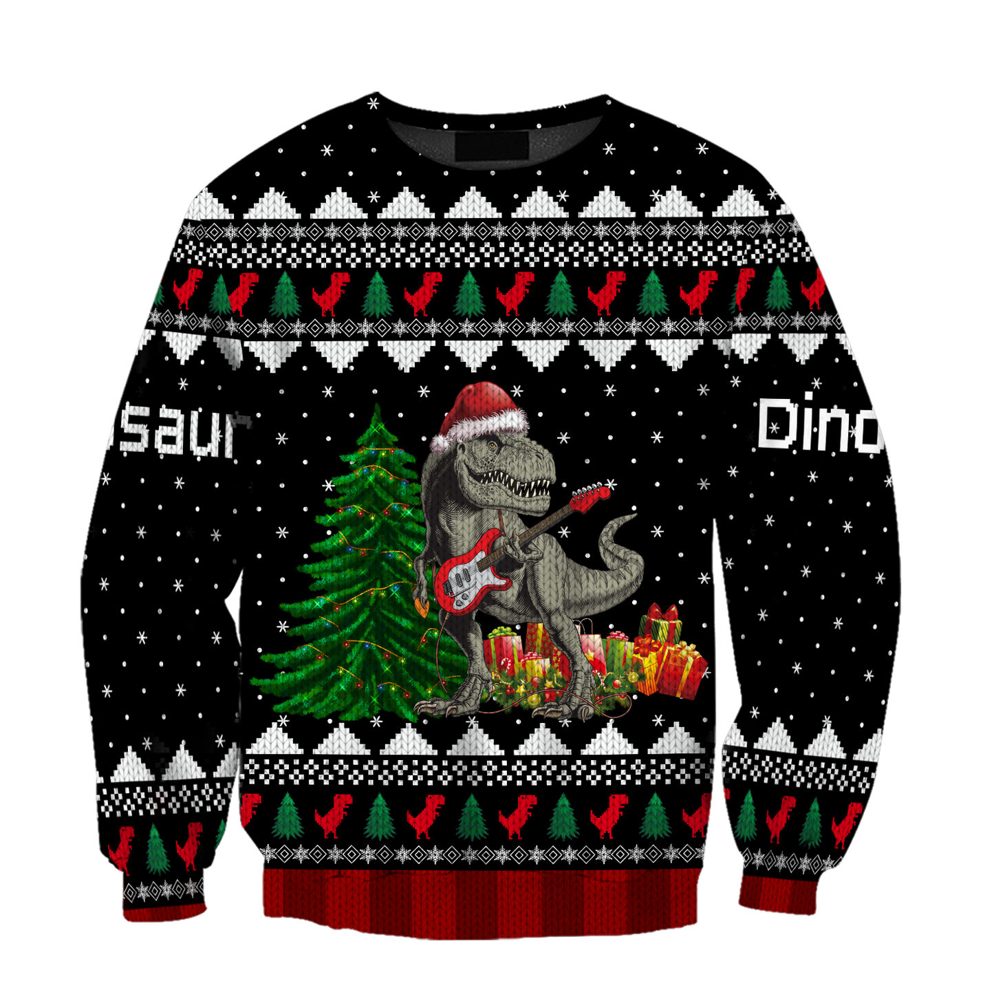 Dinosaur Christmas 3D all over printed shirts