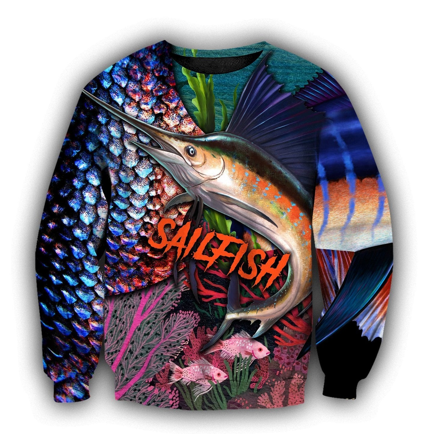 Sailfish Fishing on skin 3D all over shirts for men and women TR111201 - Amaze Style™-Apparel