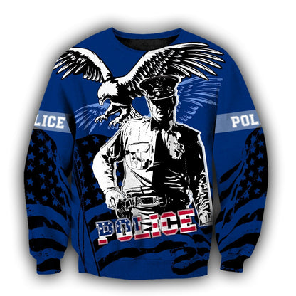 Police will still be there 3D over printed shirts TR110401 - Amaze Style™-Apparel