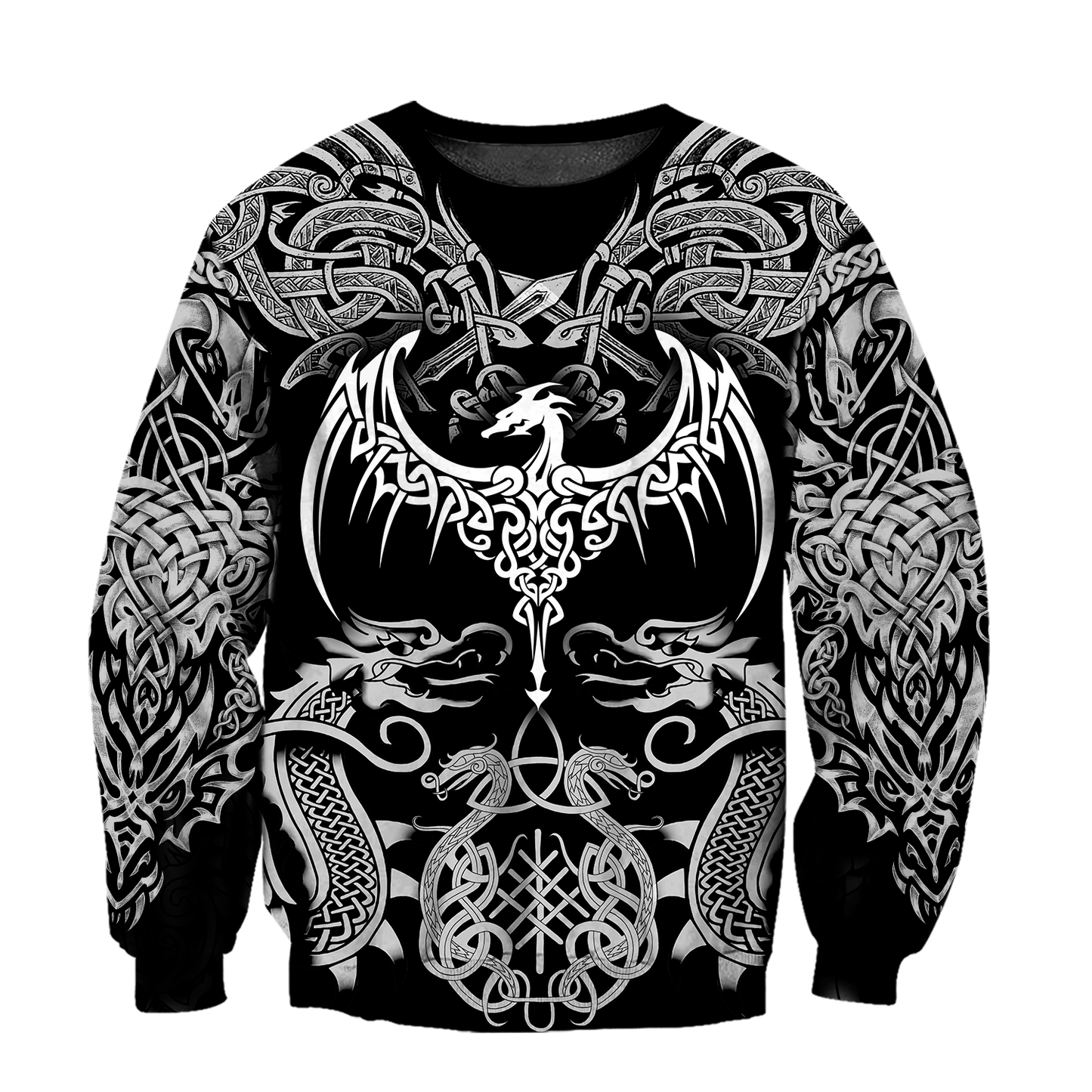 Celtic Dragon Tattoo Art 3D All Over Printed Shirts Hoodie AZ020101 - Amaze Style™-Apparel