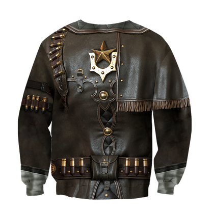 3D All Over Printed Cowboy Armor Hoodie Shirts MP260203 - Amaze Style™-Apparel