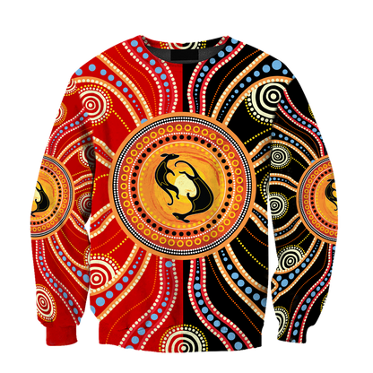 Aboriginal Kangaroo Australia Indigenous Painting Art shirts for men and women
