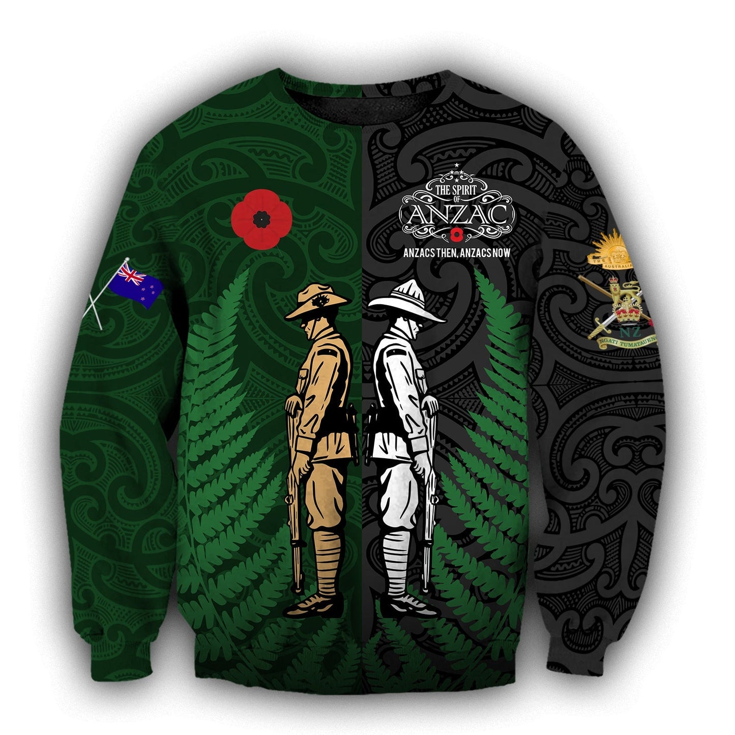 Tmarc Tee Remembrance Anzac day Kiwi and Australia Soldier