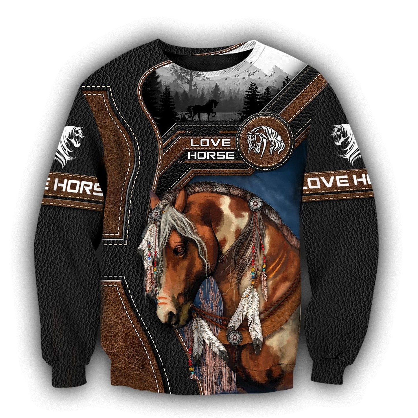 Love Beautiful Horse 3D All Over Printed Shirts TR1305201 - Amaze Style™-Apparel