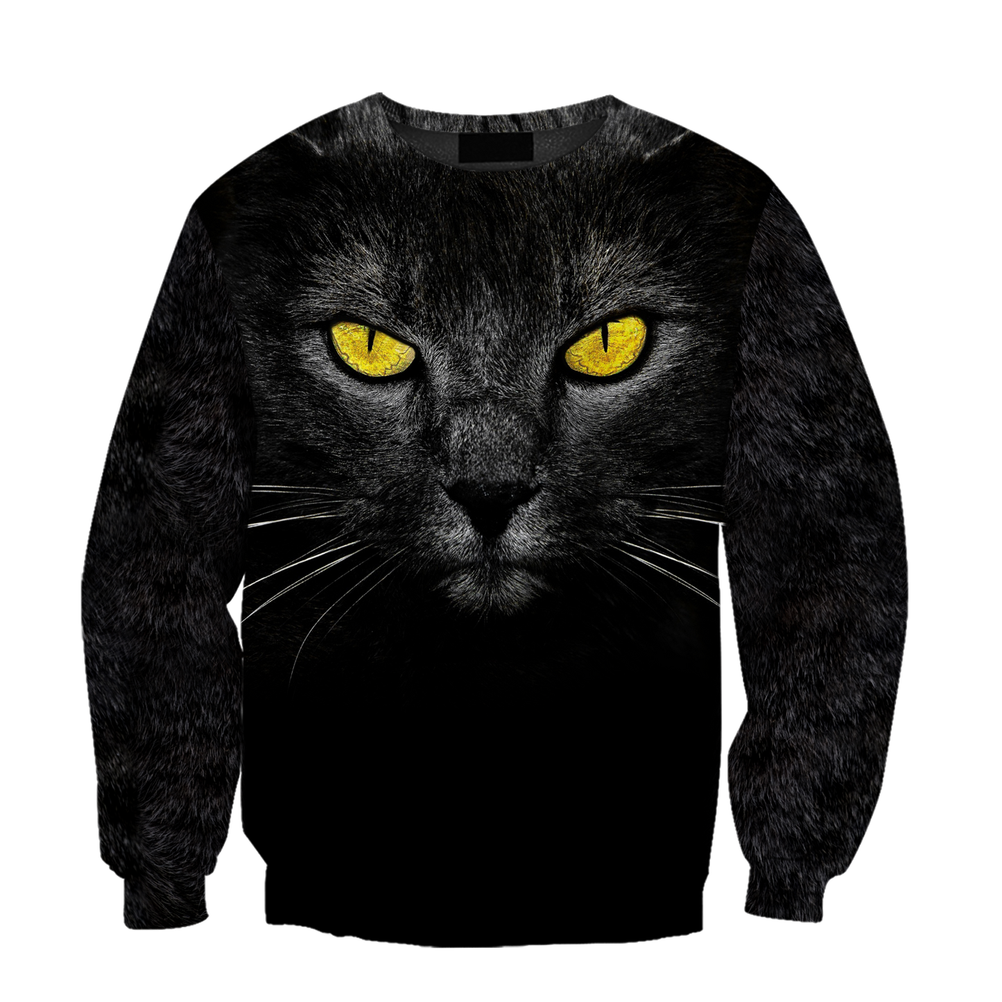 Love Black Cat cover face hair 3D all over shirts