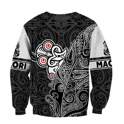 Tiki fern maori hoodie all over printed shirts for men and women AZ301201 - Amaze Style™-Apparel